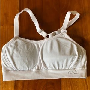 Ryka white sports bra